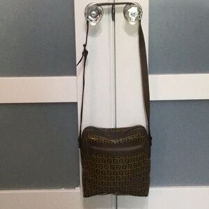 Fendi Brown Monogram Crossbody Bag